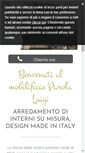 Mobile Screenshot of mobilificioparola.com
