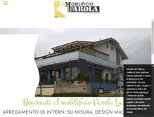 Tablet Screenshot of mobilificioparola.com